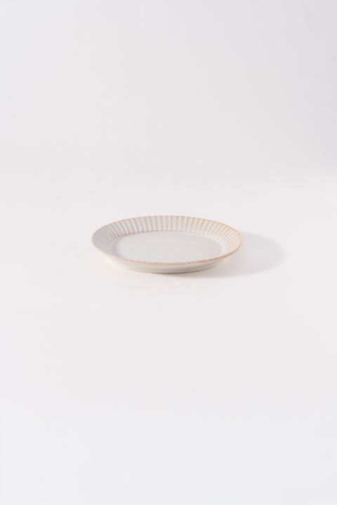 Kachosen Oval Platter With Folding-Fan Pattern Small