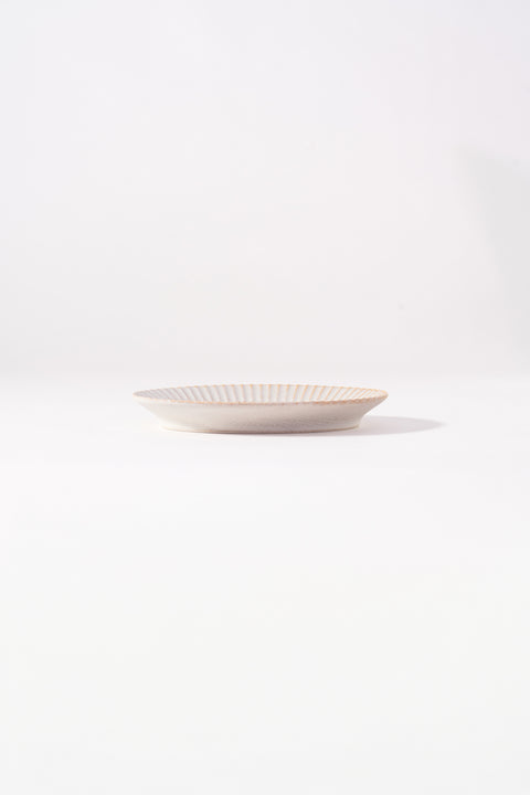 Kachosen Oval Platter With Folding-Fan Pattern Small
