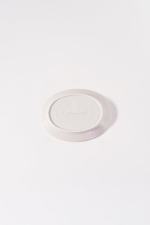 Kachosen Oval Platter With Folding-Fan Pattern Small