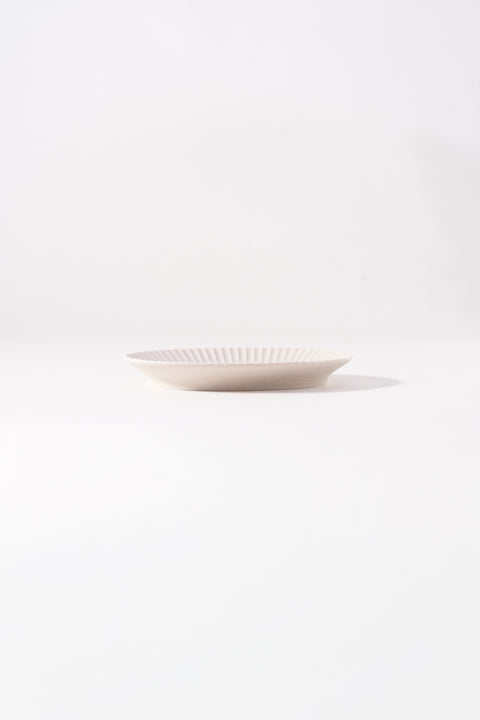 Kachosen Oval Platter With Folding-Fan Pattern Small