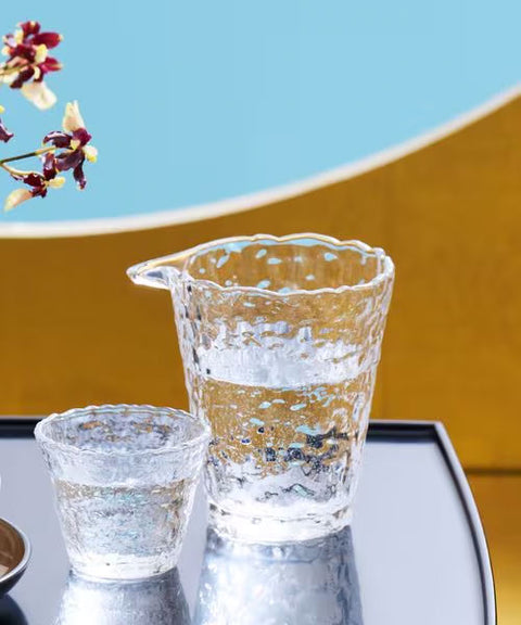 Poko Poko Glass Sake Bottle