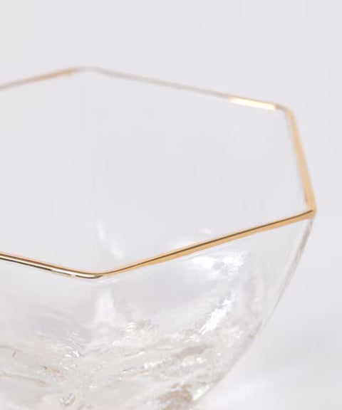 Gold Line Glass Bowl Small B