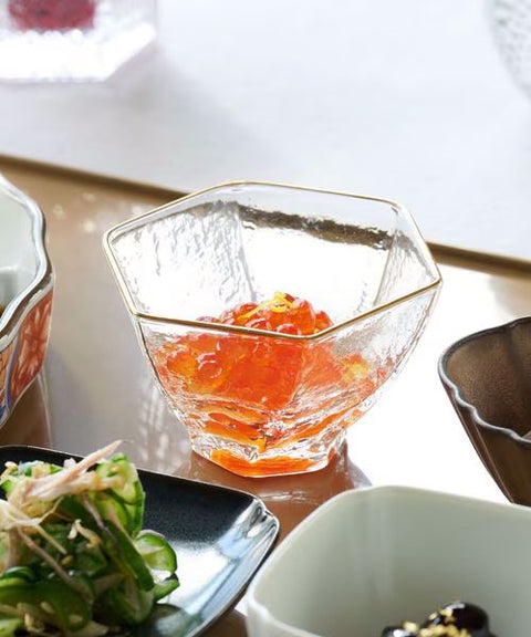 Gold Line Glass Bowl Small B