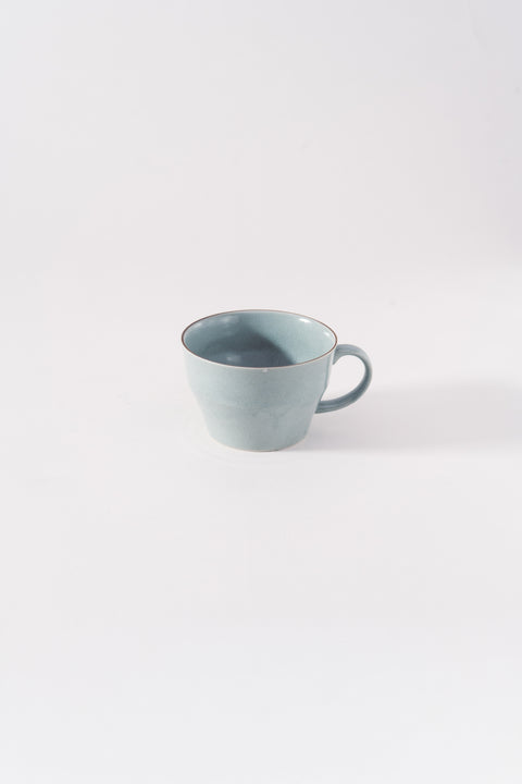 Mino Ware Colored Rim Wide Mug