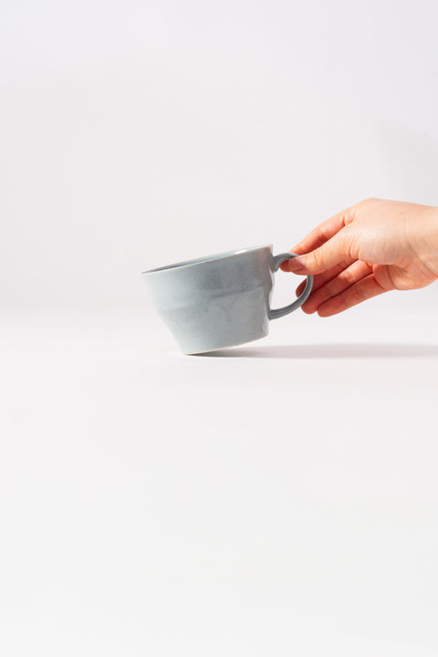 Mino Ware Colored Rim Wide Mug