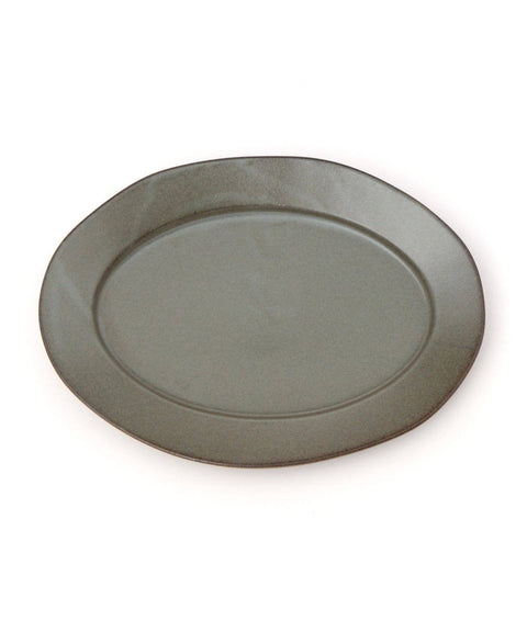 Deluxe Black Soil Oval Plate Medium