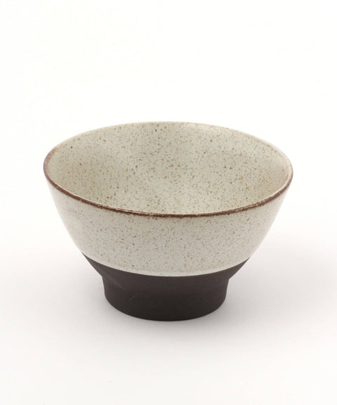 Mino Ware Black Soil Classic Rice Bowl