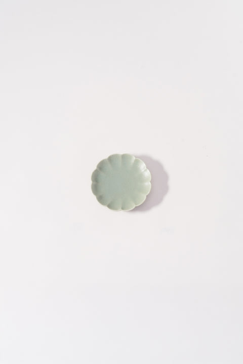 Mino Ware Mini Plate Chrysanthemum