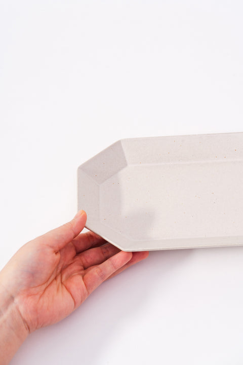 Mino Ware Octagon Oval Plate Large