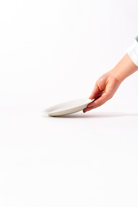 Rim White Line Plate Small