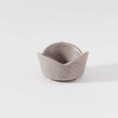 Mino Ware 3 Petal Flower Mini Bowl