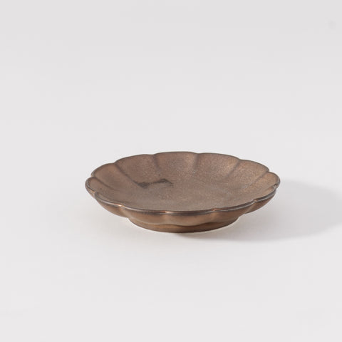 Mino Ware Mini Plate Chrysanthemum