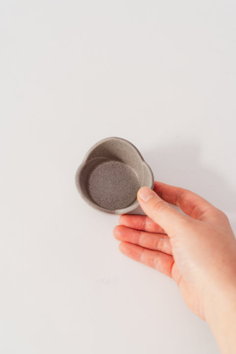 Mino Ware 3 Petal Flower Mini Bowl