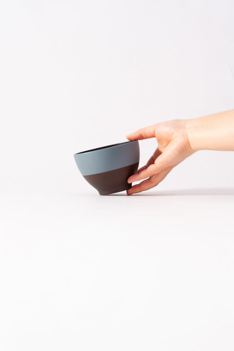 Smoky-Resin Soup Bowls Smoky Blue