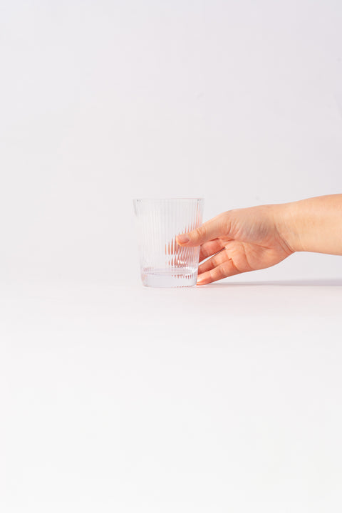 Fluted Glass Tumbler