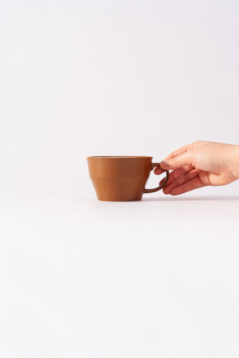 Mino Ware Colored Rim Wide Mug