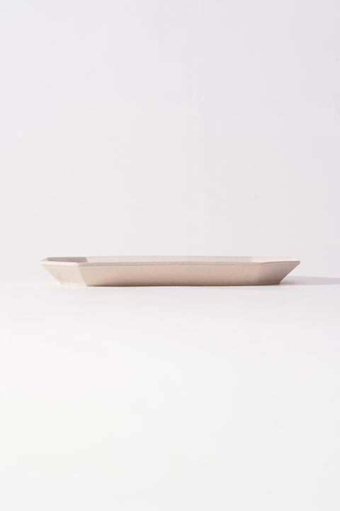 Mino Ware Octagon Oval Plate Large