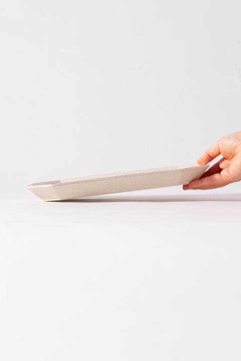 Mino Ware Octagon Oval Plate Large