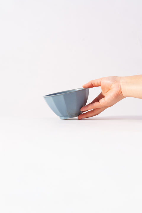 Mino Ware Octagon Rice Bowl Light Blue