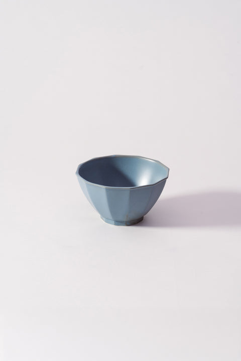 Mino Ware Octagon Rice Bowl Light Blue