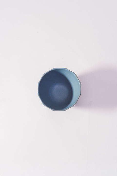 Mino Ware Octagon Rice Bowl Light Blue