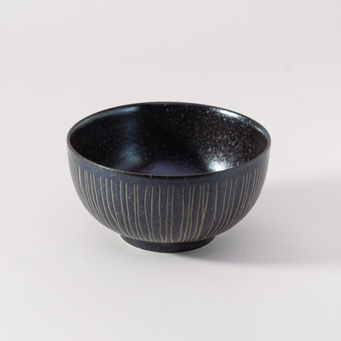 Tokusha Brush-Stripe Soba Donburi Bowl