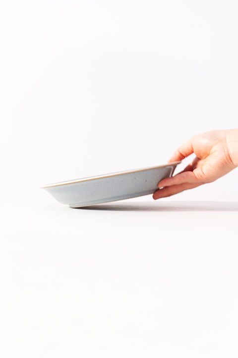 Rim White Line Curry & Pasta Plate