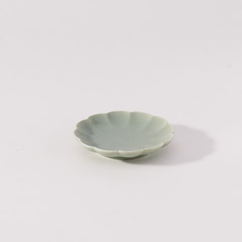 Mino Ware Mini Plate Chrysanthemum