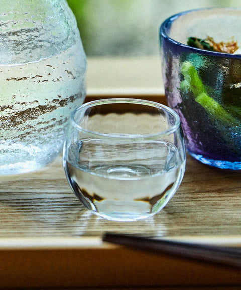 Glass Sake Cup made in Japan