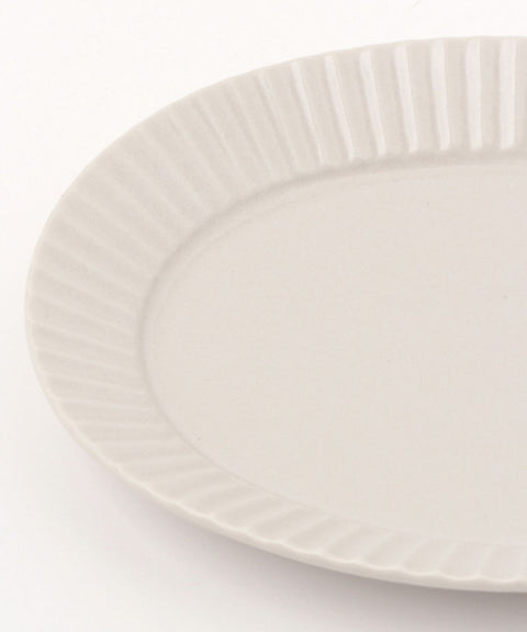 Kachosen Oval Platter With Folding-Fan Pattern Small