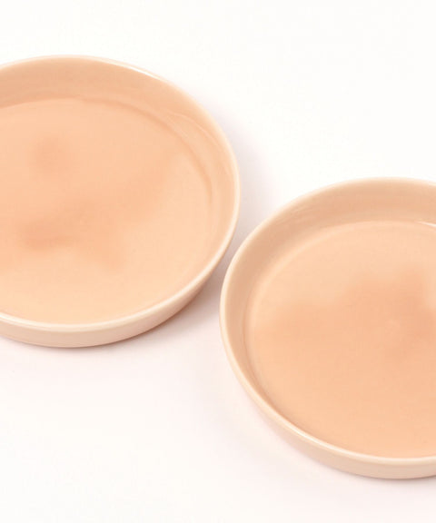 Mino Ware "Obanzai" Mini Plate Gloss Peach