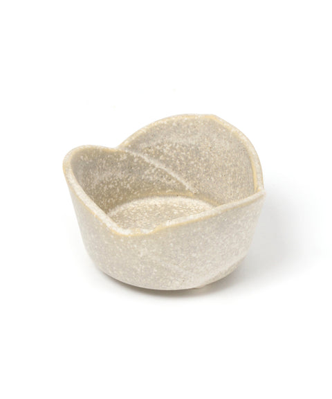 Mino Ware 3 Petal Flower Mini Bowl