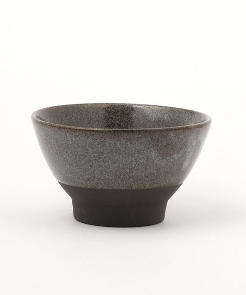 Mino Ware Black Soil Classic Rice Bowl