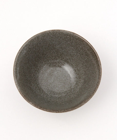 Mino Ware Black Soil Classic Rice Bowl