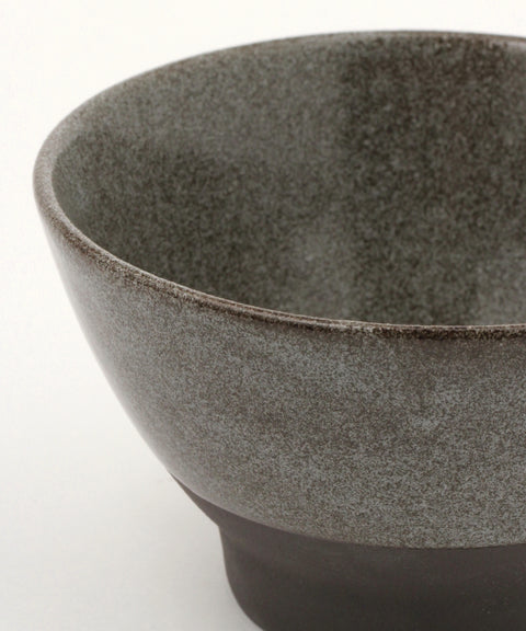 Mino Ware Black Soil Classic Rice Bowl