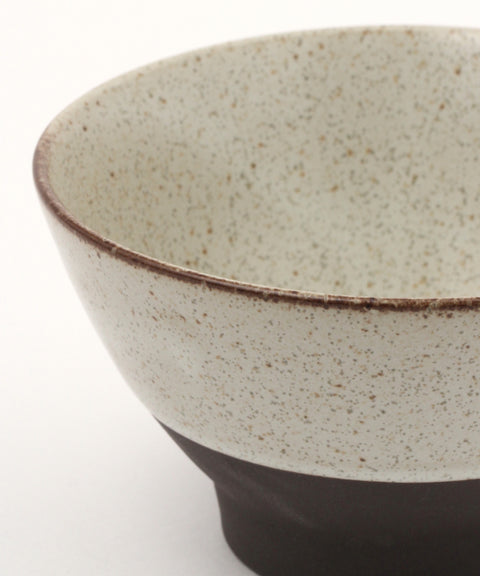 Mino Ware Black Soil Classic Rice Bowl