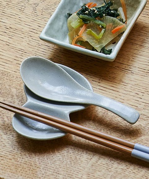 Japanese Ceramic Soup Spoon