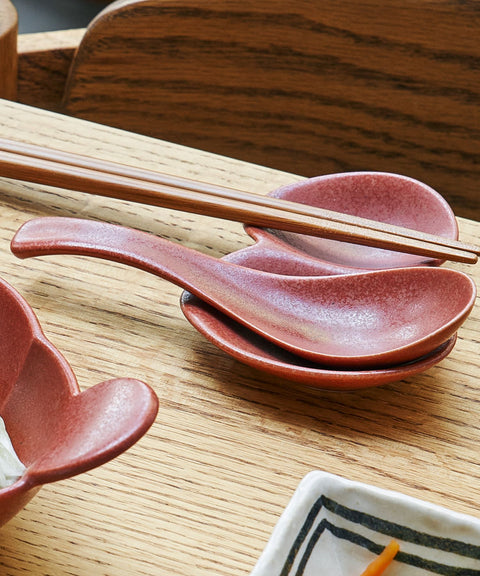 Japanese Ceramic Soup Spoon