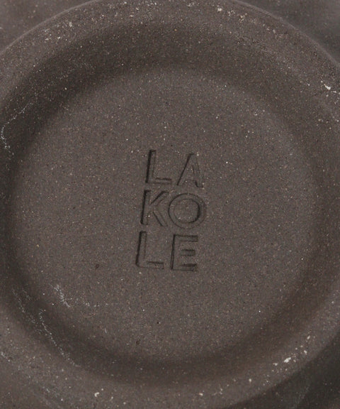 Mino Ware Black Soil Tokusa Rice Bowl