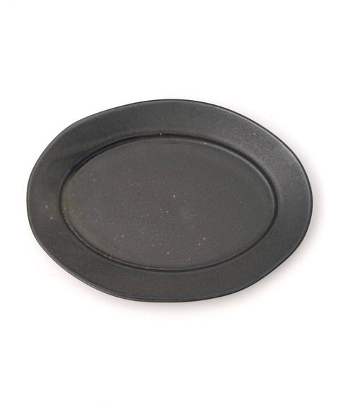 Deluxe Black Soil Oval Plate Medium