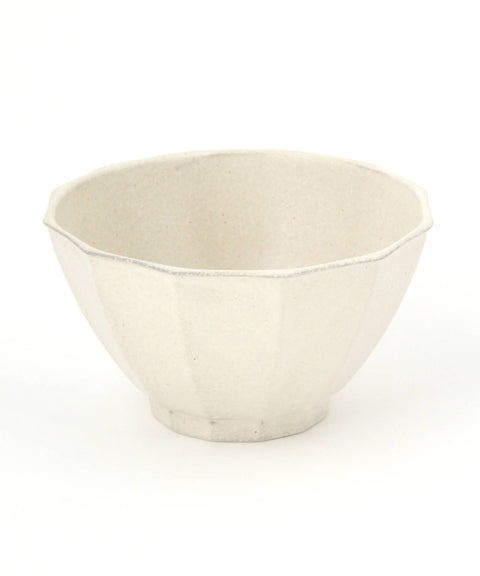 Mino Ware Octagon Donburi Ivory