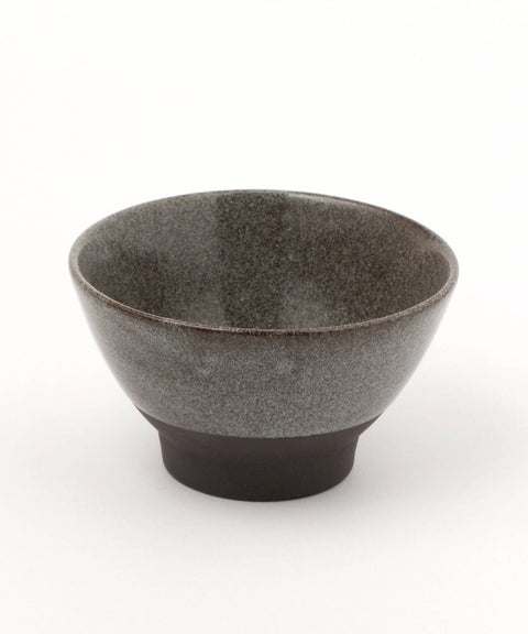 Mino Ware Black Soil Classic Rice Bowl